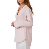 Tie Neck Tunic Pastel Pink