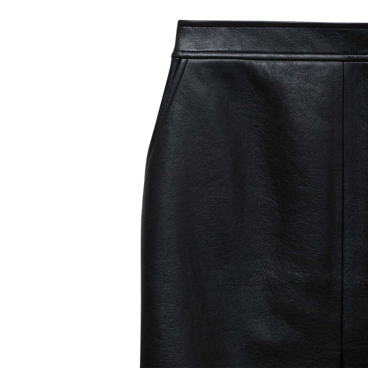 Tyra Skirt Leather Black