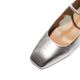 Uma Silver Pumps