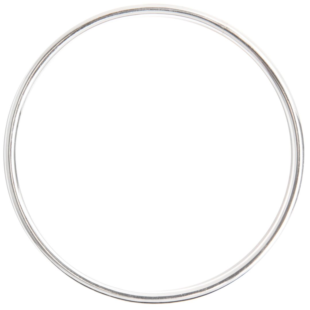 Small Silver Plain Bangle