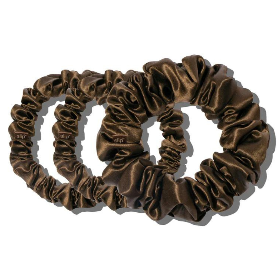 Back to Basics Brown Midi-Large Scrunchie Set