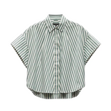 Martha SS Stripe Shirt Pine