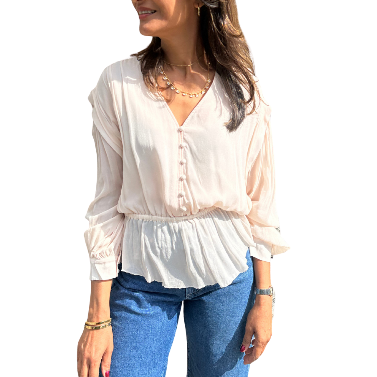 Linsay Blouse Nude