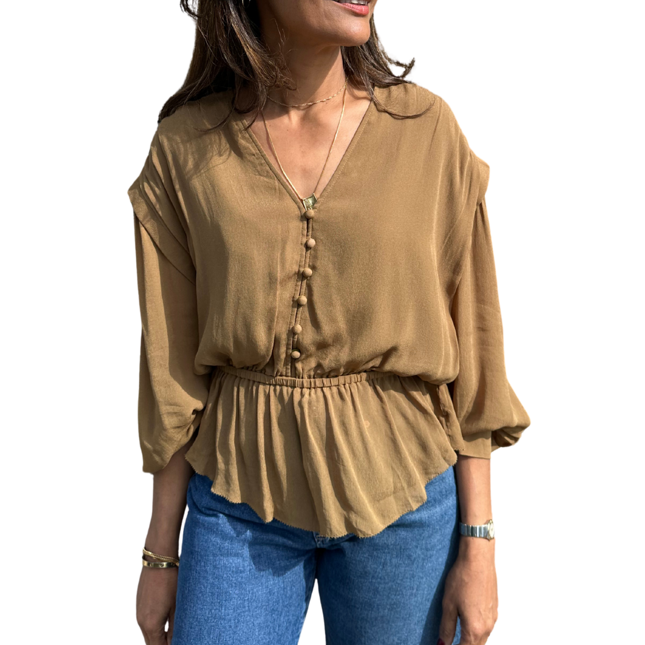 Linsay Blouse Kaki