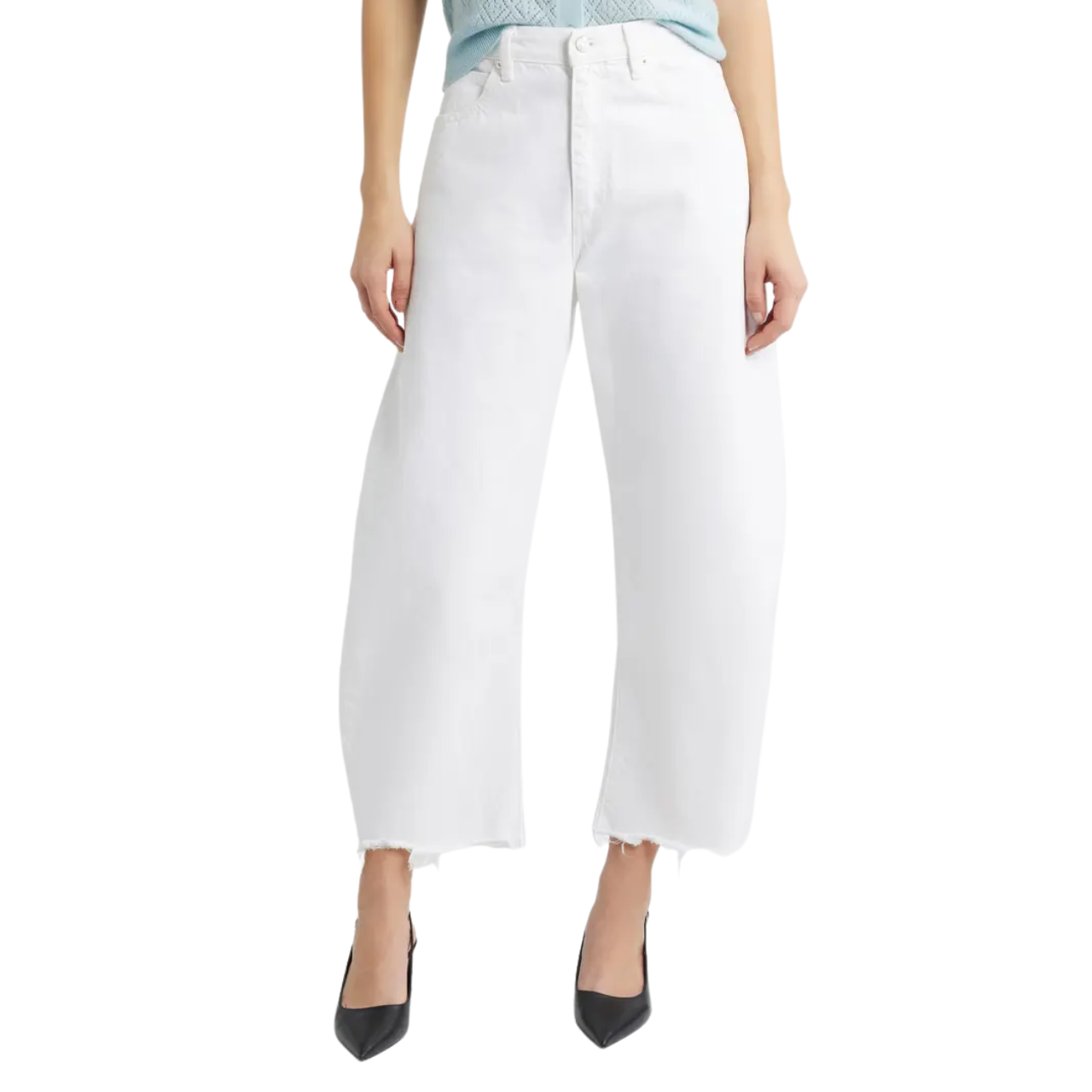 The Bubble Crop Frey White