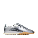 Bridge Metallic Silver Trainers