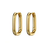 Chunky Oval Huggies Gold