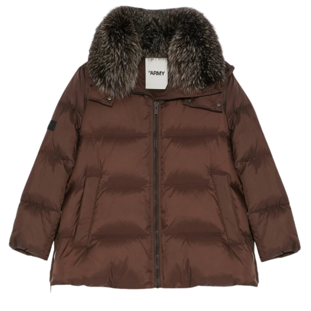 A-Line Tech Down Jacket Brown