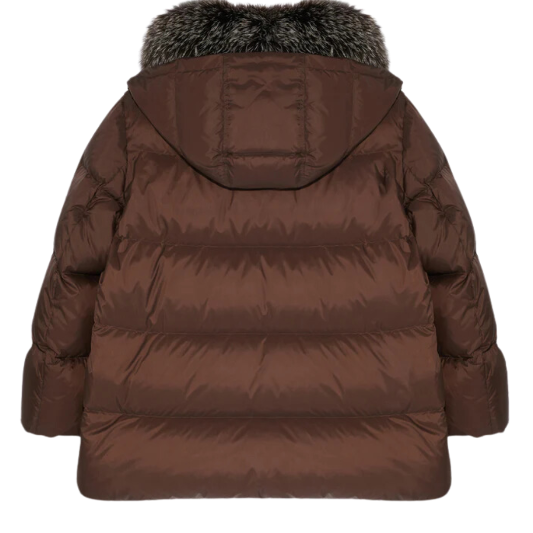 A-Line Tech Down Jacket Brown