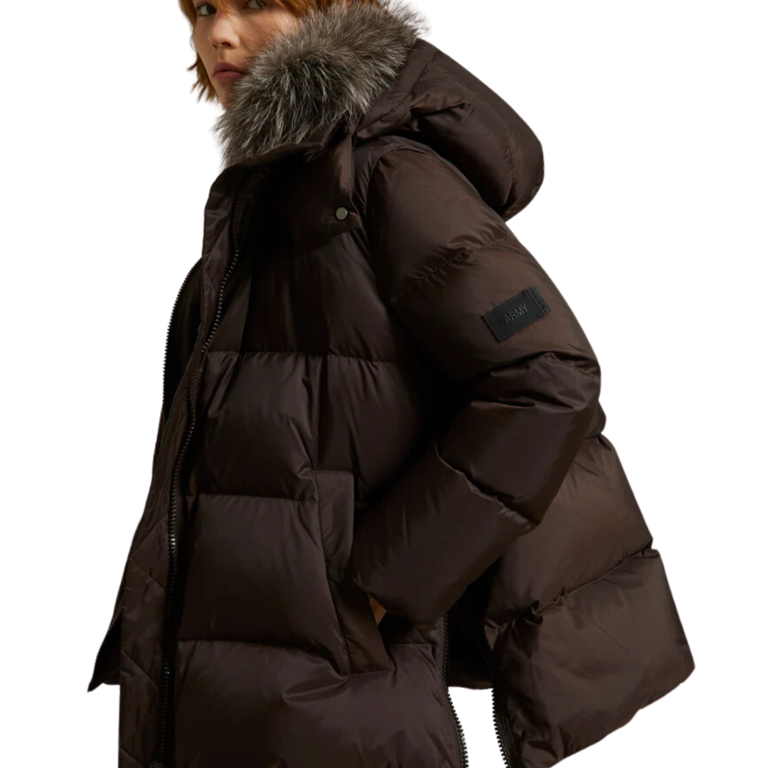 A-Line Tech Down Jacket Brown