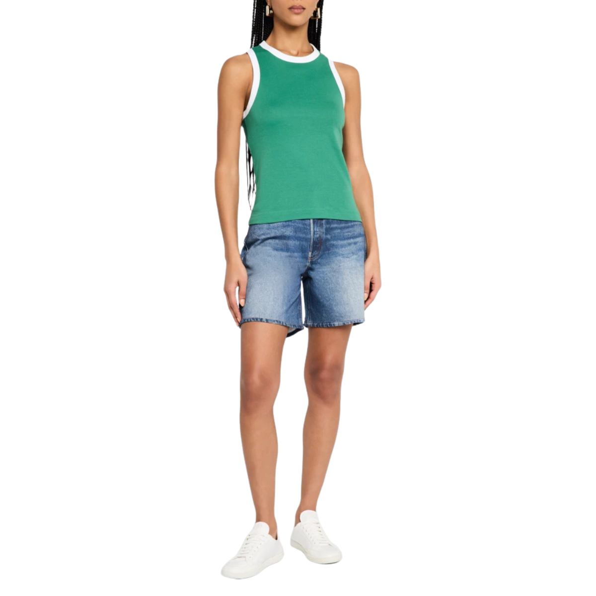 Mia Ringer Tank Green