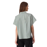 Martha SS Stripe Shirt Pine