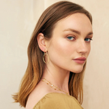 Double Oval Drop Earring