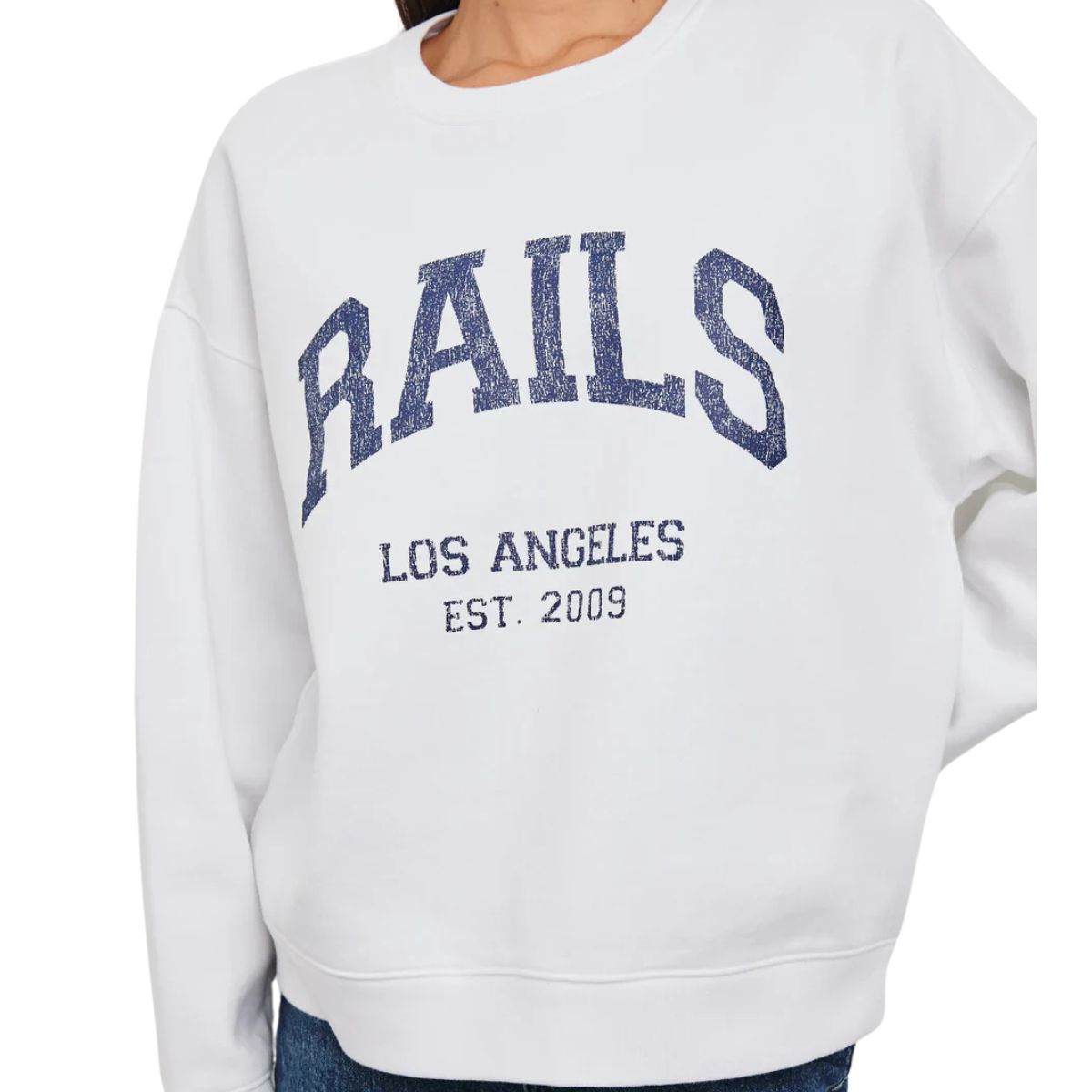 Anniversary Sweatshirt Ivory Navy