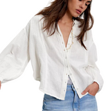 Valley Double Cloth Shirt Ivory