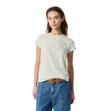 The Slub Vee Tee Green Lily
