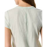 The Slub Vee Tee Green Lily