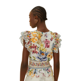 Greek Garden Blouse Off-White