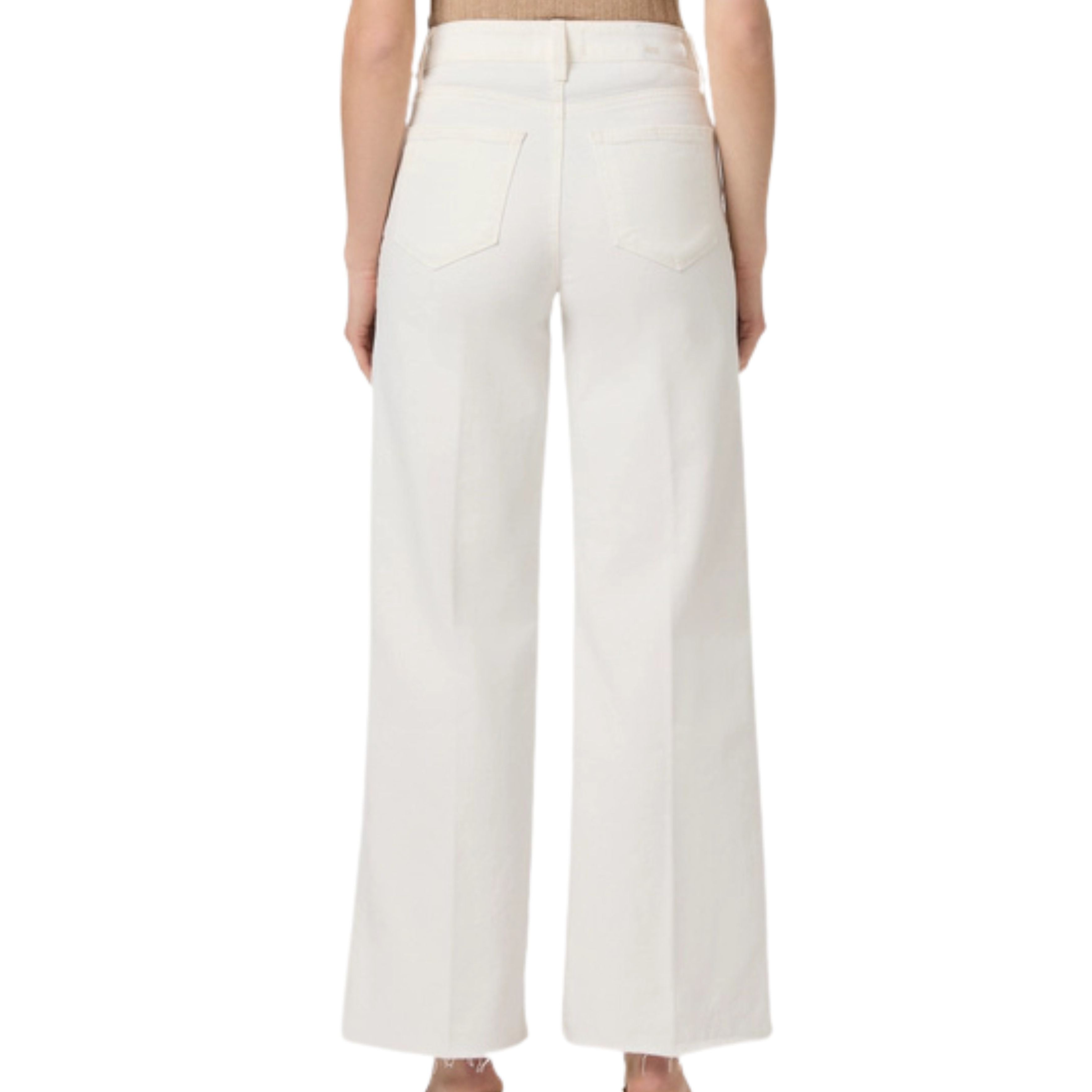 Anessa 31" Raw Hem Tonal Ecru