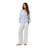 Contrast Pkt Boyf Shirt