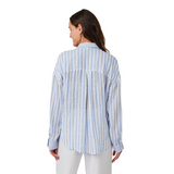 Contrast Pkt Boyf Shirt