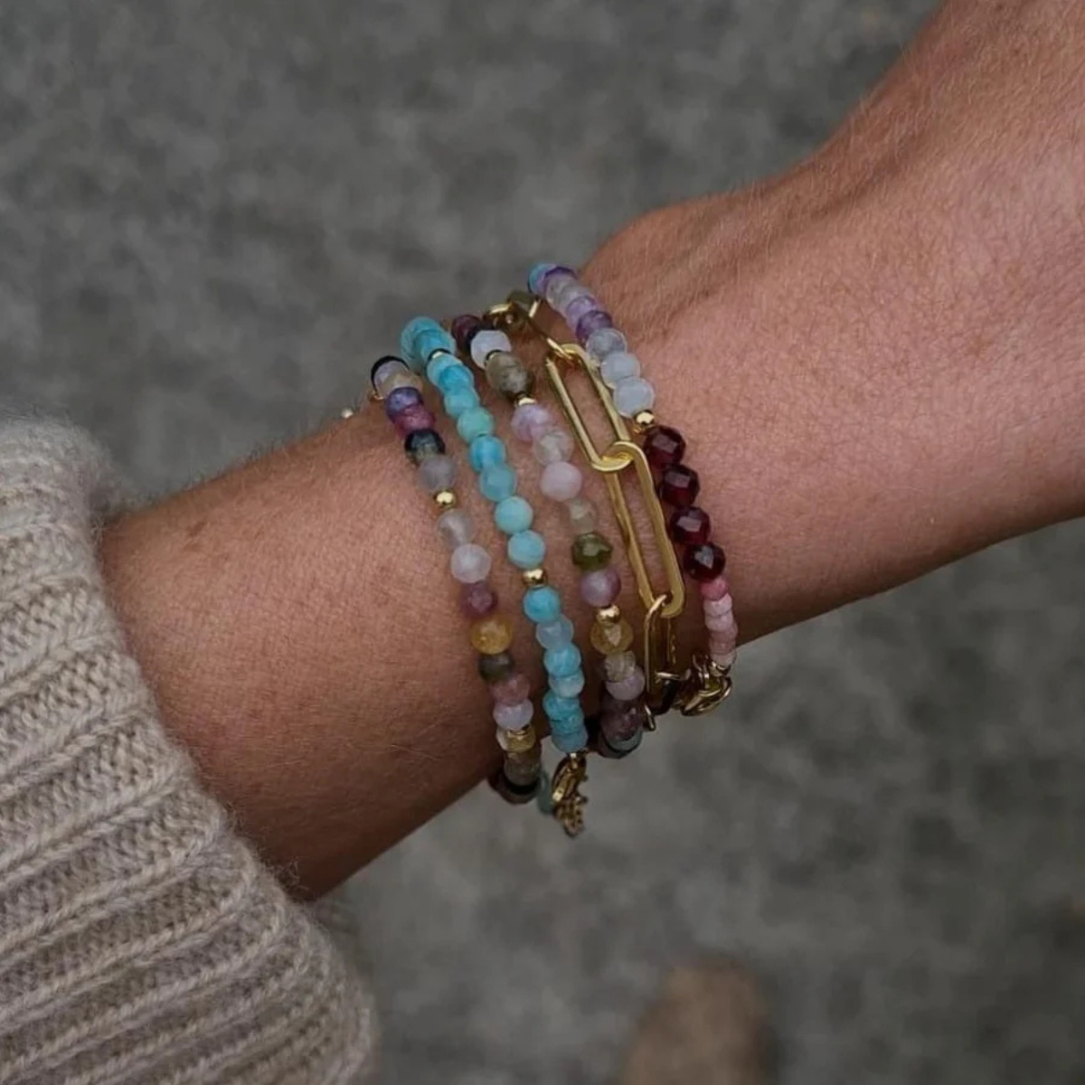 Earthy Gems Beaded Bracelet