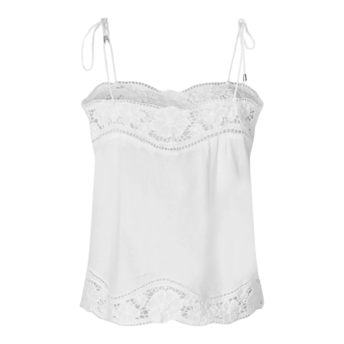 Ester Strap Top White Alyssum