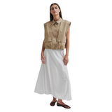 Viktoria Balloon Skirt White