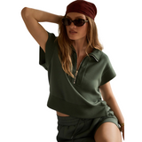 Kelly Half Zip Sweat Cilantro