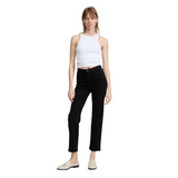 Harlow Mid-Rise Ankle Straight Black