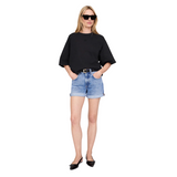 Myers Cropped Tee Faded Black