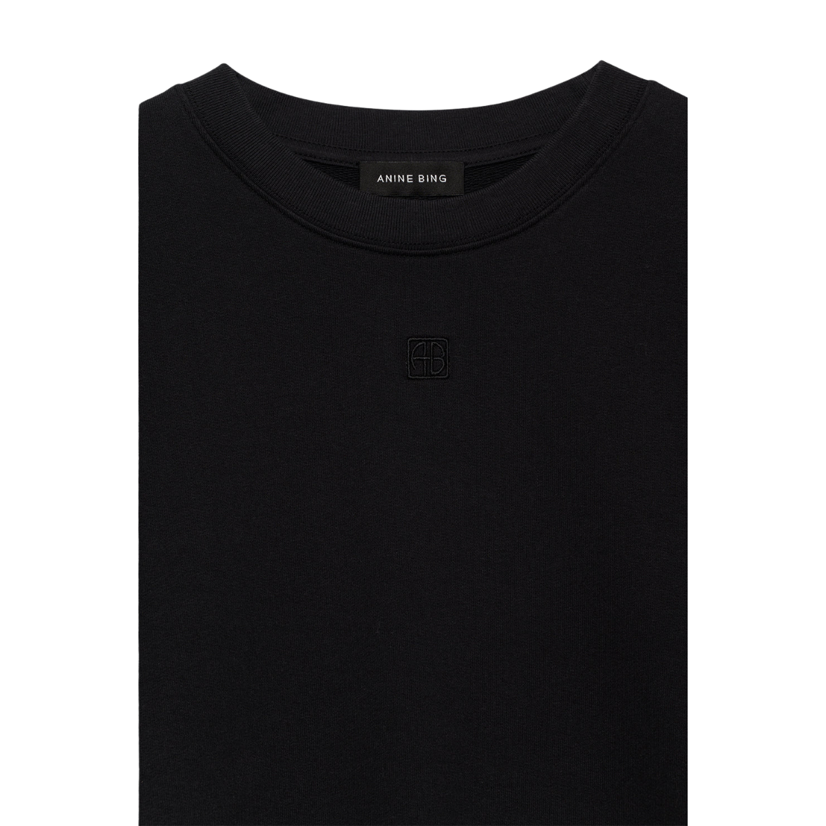 Myers Cropped Tee Faded Black