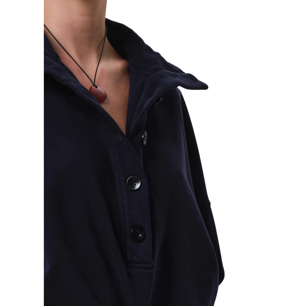 Mirelle Funnel Neck Sweatshirt Navy