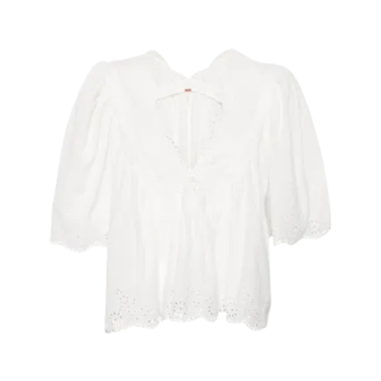 Costa Eyelet Top White