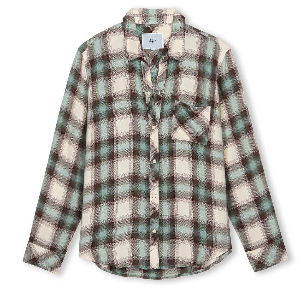 Hunter shirt Birch Olive Teal