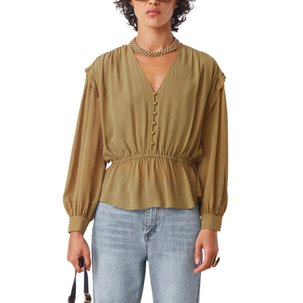 Linsay Blouse Kaki