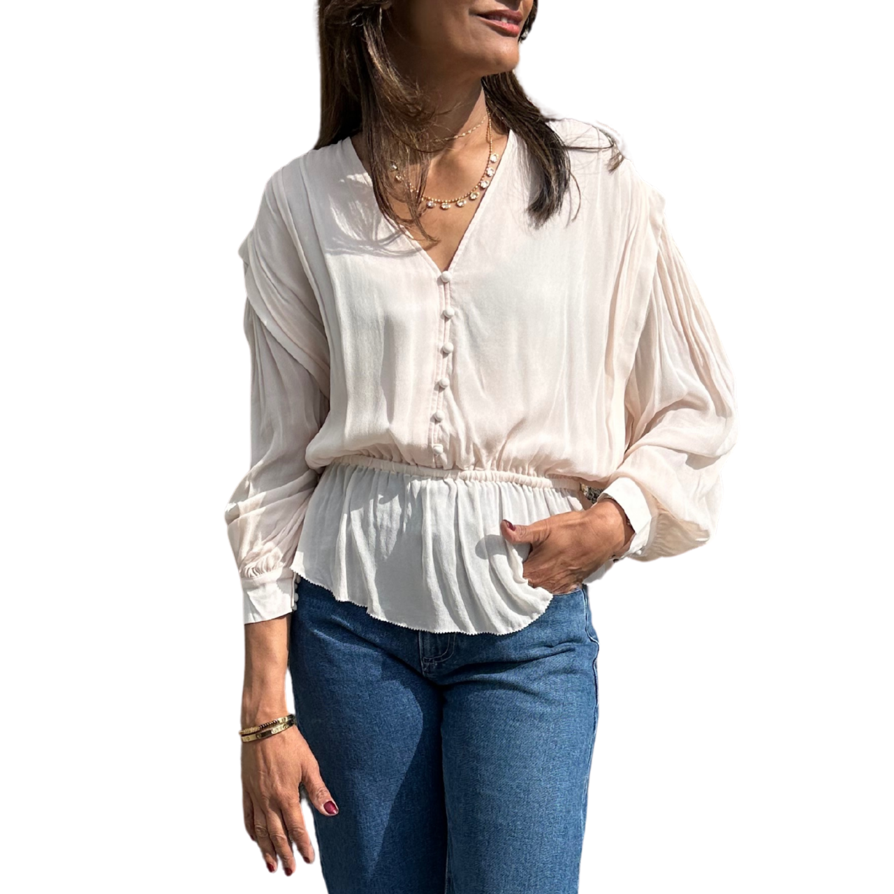 Linsay Blouse Nude