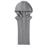 Oversized Knit Hoodie Dickey Grey
