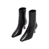 Elina Black Leather Boot