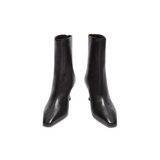 Elina Black Leather Boot