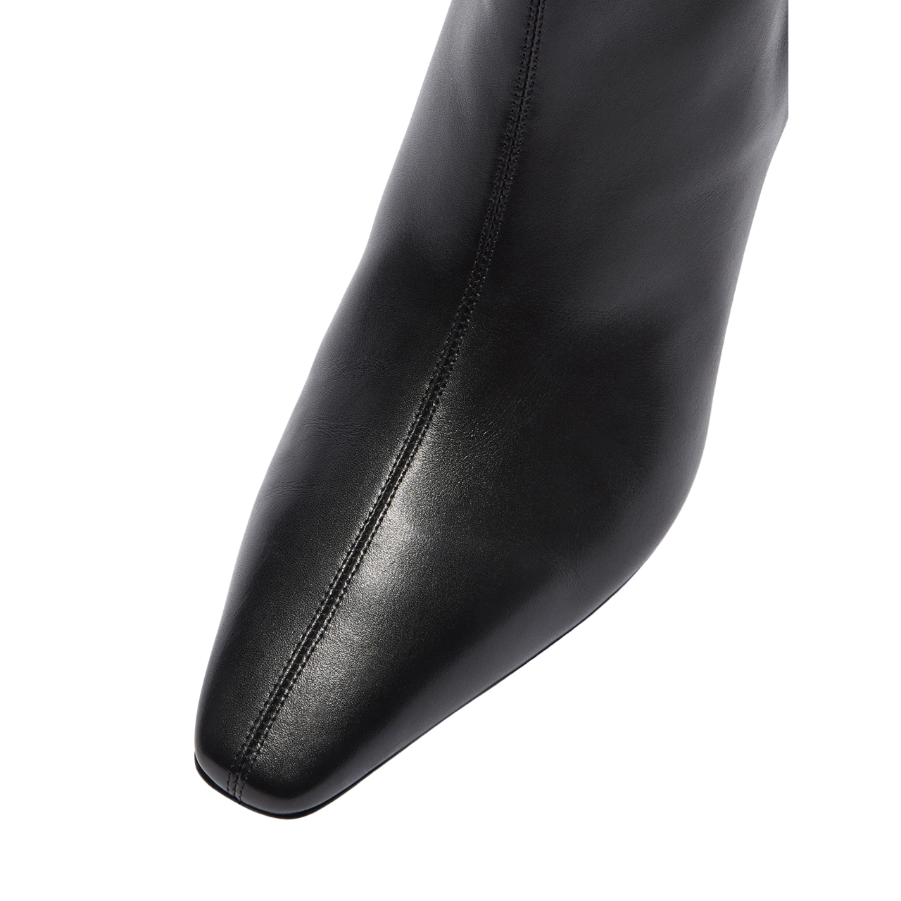 Elina Black Leather Boot