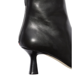 Elina Black Leather Boot