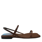 Hilda Flat Sandals Cognac