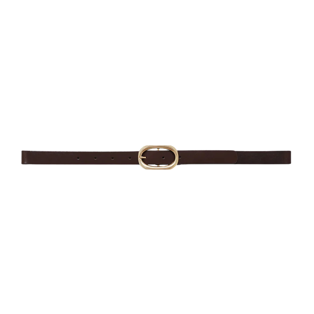 Small Signature Link Belt Brown/Gold
