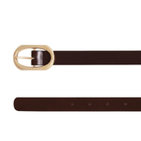 Small Signature Link Belt Brown/Gold