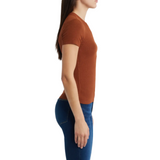 Rib Baby Tee Rust