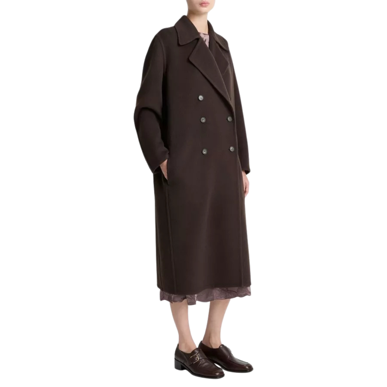 Double Breasted Coat Espresso