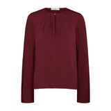Pleated NK Blouse Bordeaux