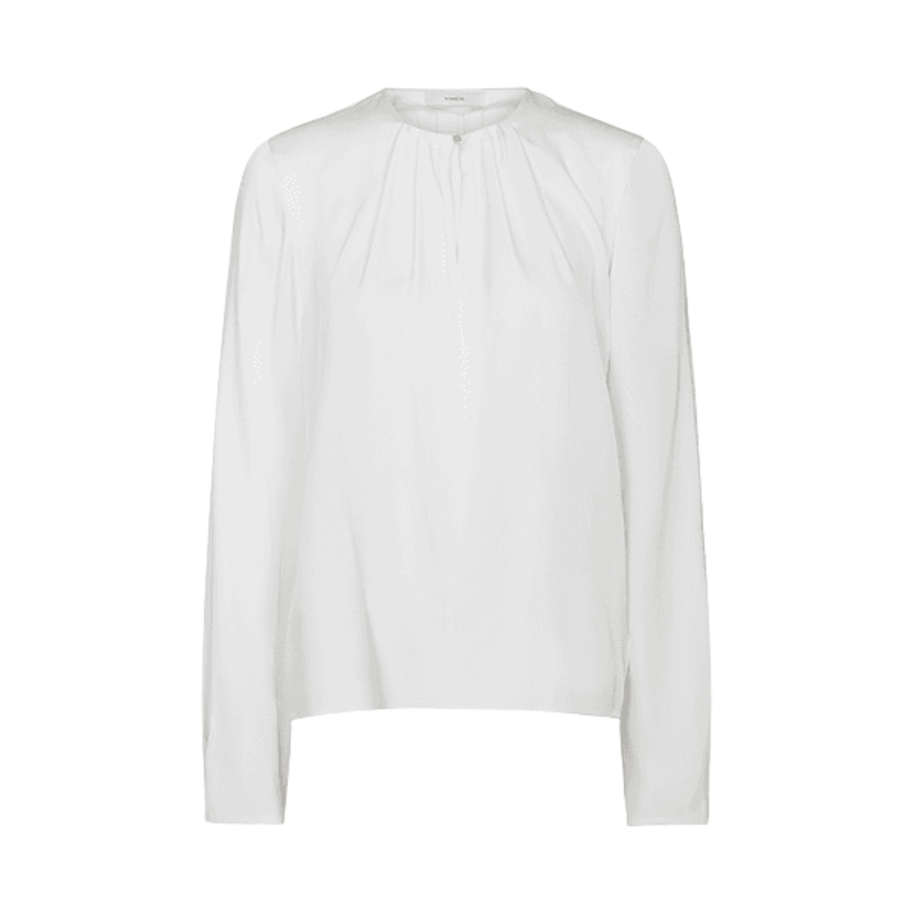 Pleated NK Blouse Off White