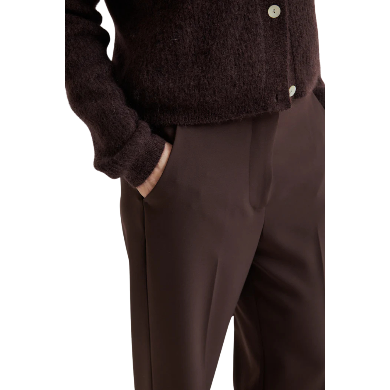Fique Classic Trousers Chocolate